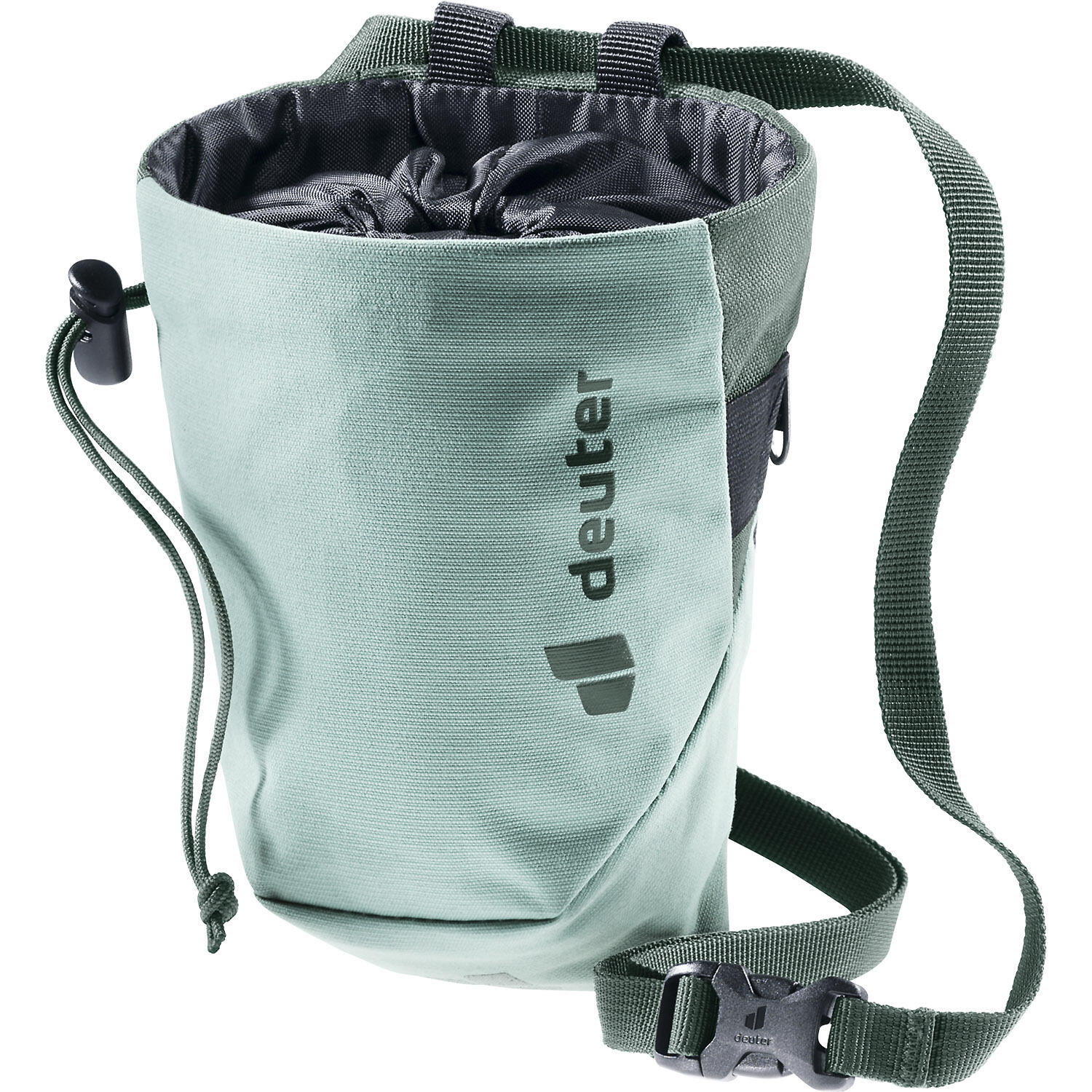Deuter Gravity II Chalk Bag M, zielony 2021 Magnezje i torebki na magnezje 3391422-2275