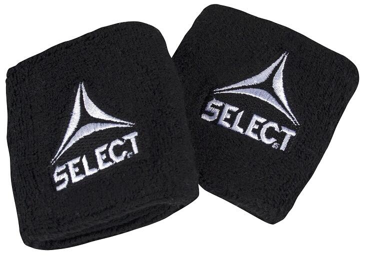 Opaska frotka na nadgarstek Select black 2szt