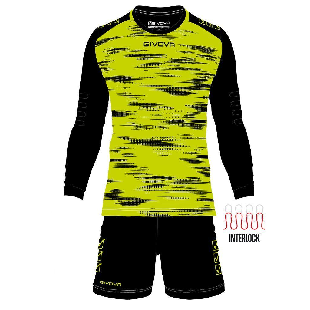 Zestaw bramkarski Givova Kit Fluo Żółto-czarny Żółty 2xl