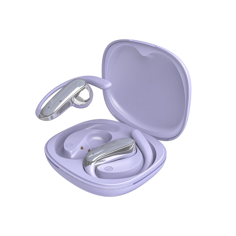 Dudao U17Z Bluetooth 5.3 OWS z zausznikami - fioletowe