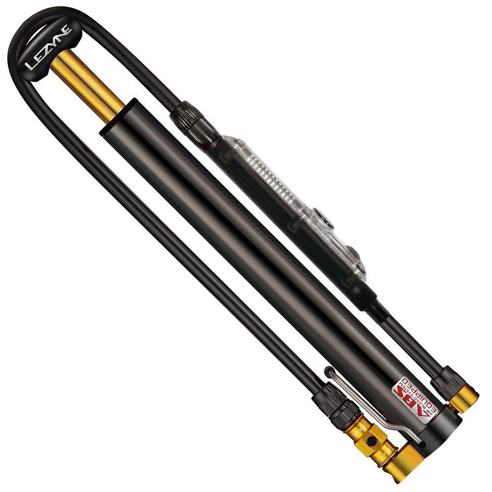 Lezyne CNC Micro Floor Drive Digital HVG 90psi błyszczący, 30 cm, 1-MP-mfdr-v204hvdg Mini pompka, czarna, 30,0 cm 1-MP-MFDR-V204HVDG