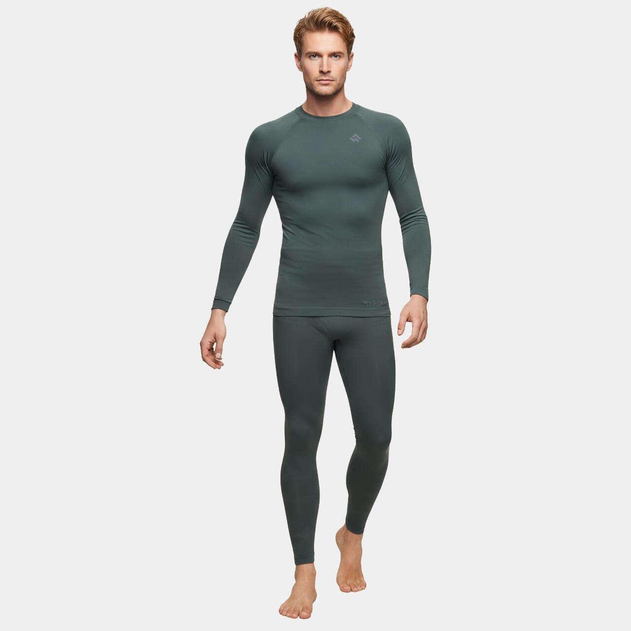 Bielizna męska Alpinus termoaktywna Idre Set zielona 2XL