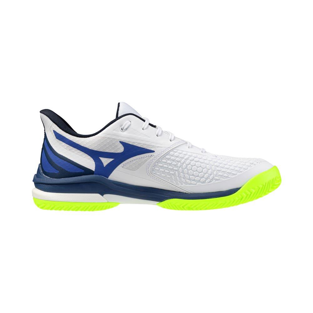 Męskie buty tenisowe Mizuno Wave Exceed Tour 7 Clay White/Dazzling Blue/Lightning EUR 46