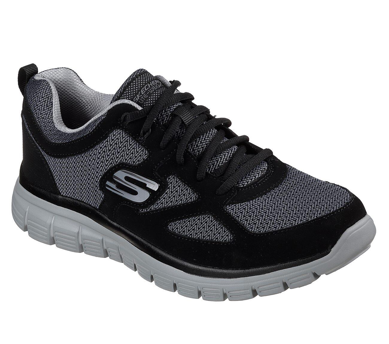 Buty Męskie Skechers 52635BKGY Burns Agoura Czarne 46