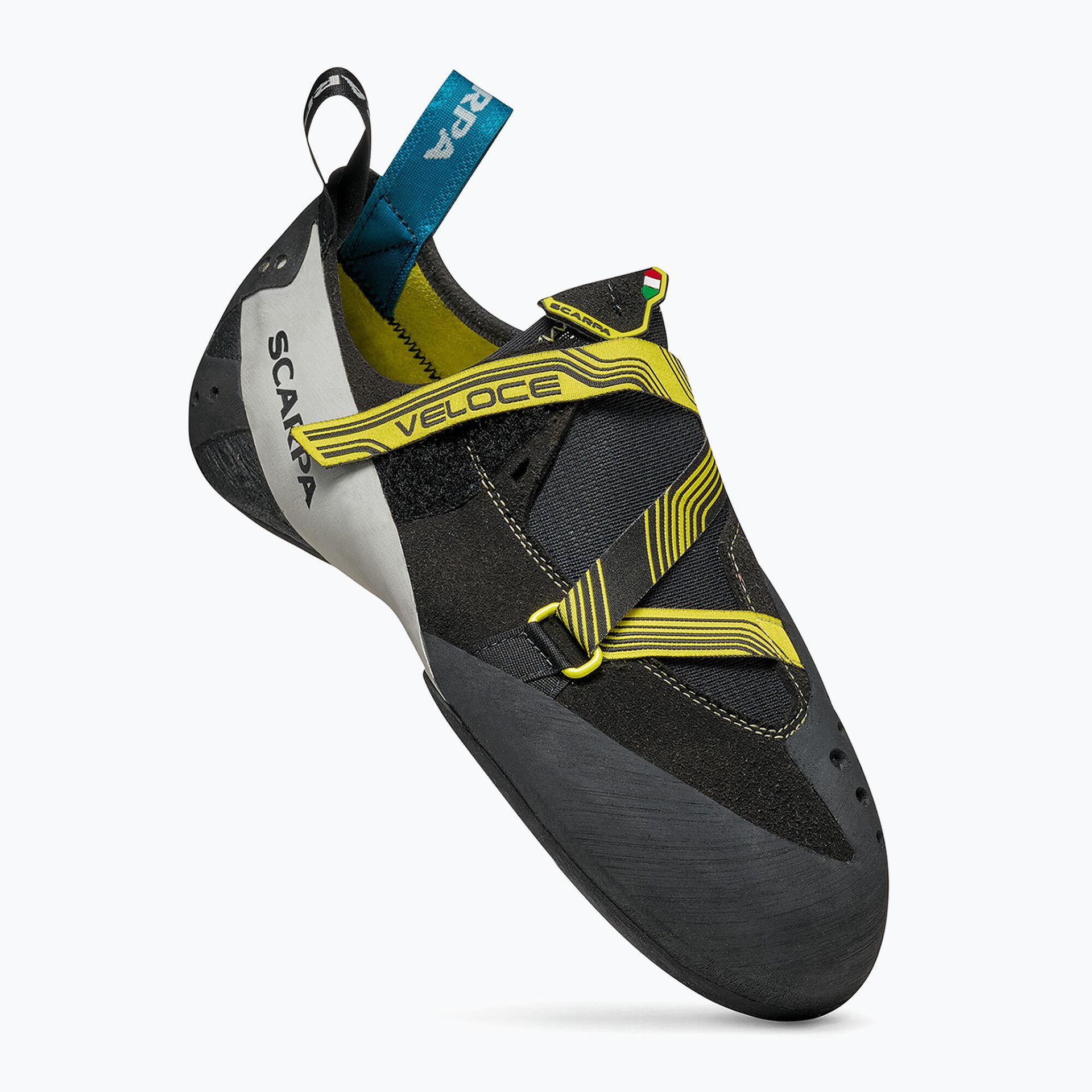 Scarpa Veloce Buty wspinaczkowe Mężczyźni, black/yellow EU 39,5 2021 Buty wspinaczkowe na rzepy 70065-M-35-39,5