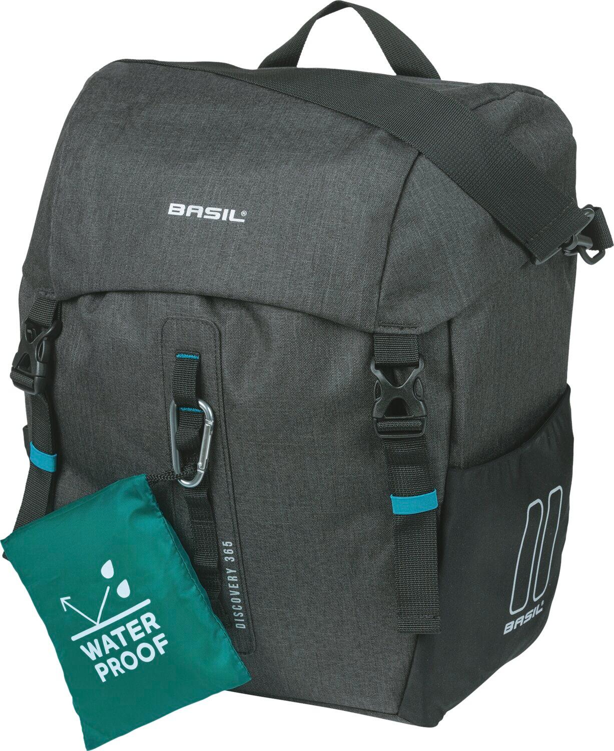 Basil Discovery 365D Single Pannier Bag L 20l, czarny 2022 Sakwy 18282
