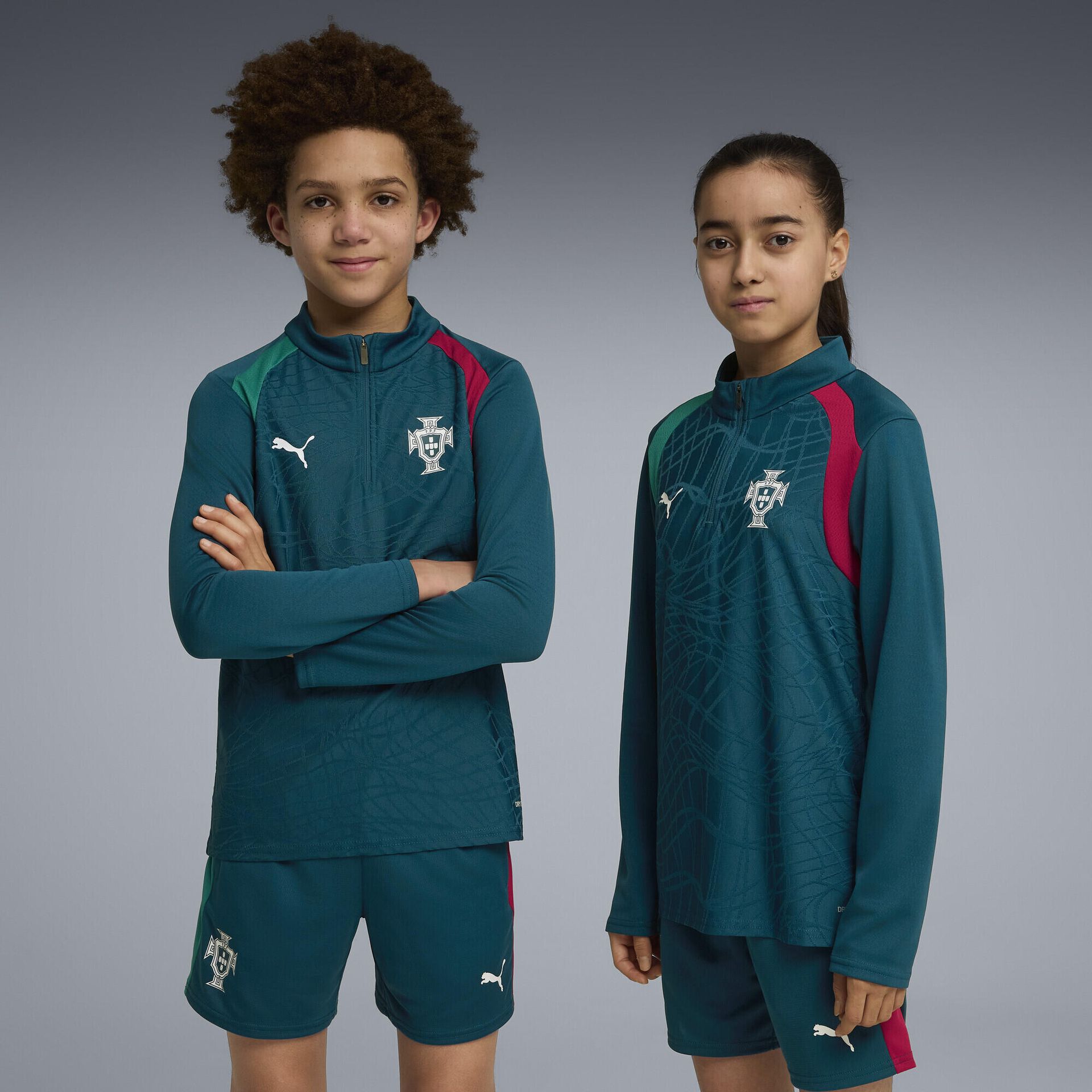 Młodzieżowa bluza treningowa z zamkiem 1/4 Portugalia PUMA