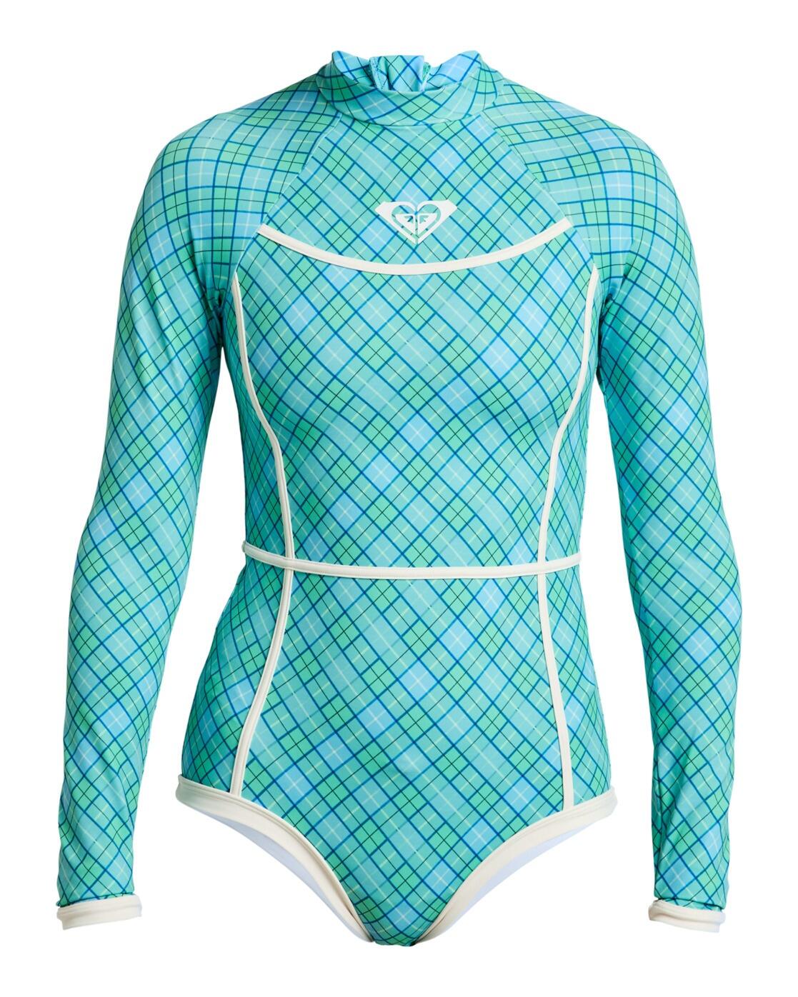 Długi rękaw Jednoczęściowy kostium kąpielowy dla Kobiety GO GIRL SURF Zielony