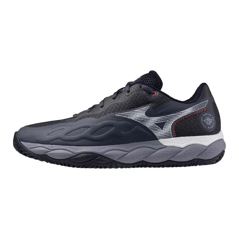 Buty do tenisa męskie Mizuno Wave Enforce Court CC odyssey gray/white/blue granite WYSYŁKA W 24H 30 DNI NA ZWROT