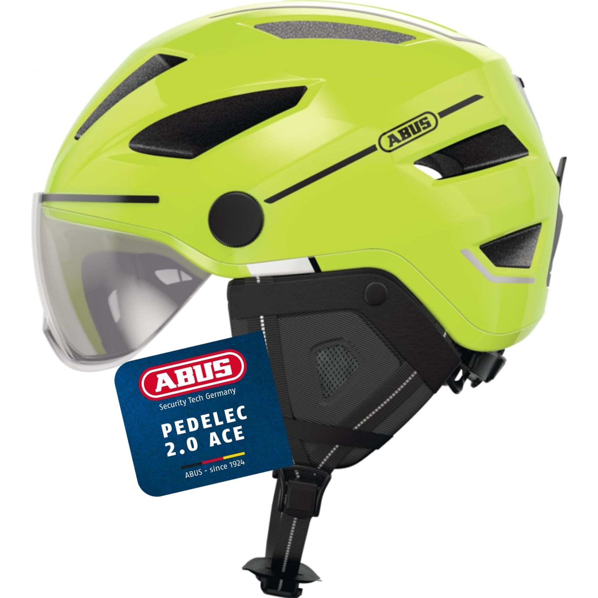 Abus Pedelec 2.0 ACE Kask rowerowy, signal yellow L 56-62cm 2020 Kaski miejskie i trekkingowe 81932