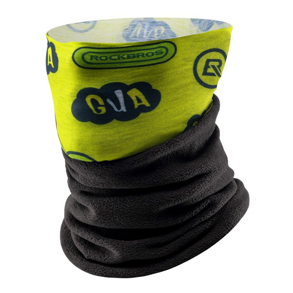 ROCKBROS Zimowa Maska Rowerowa z Śmiesznym Wzorem Fleece