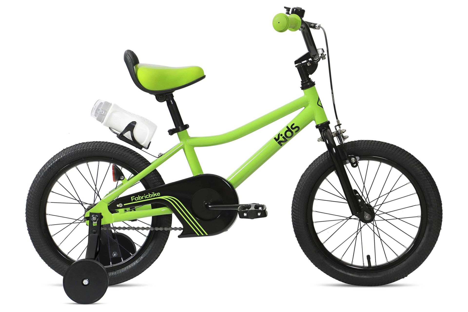 FABRICBIKE Kids - 16-calowy rower z pedałami dla dzieci w wieku 3-7 lat. Green