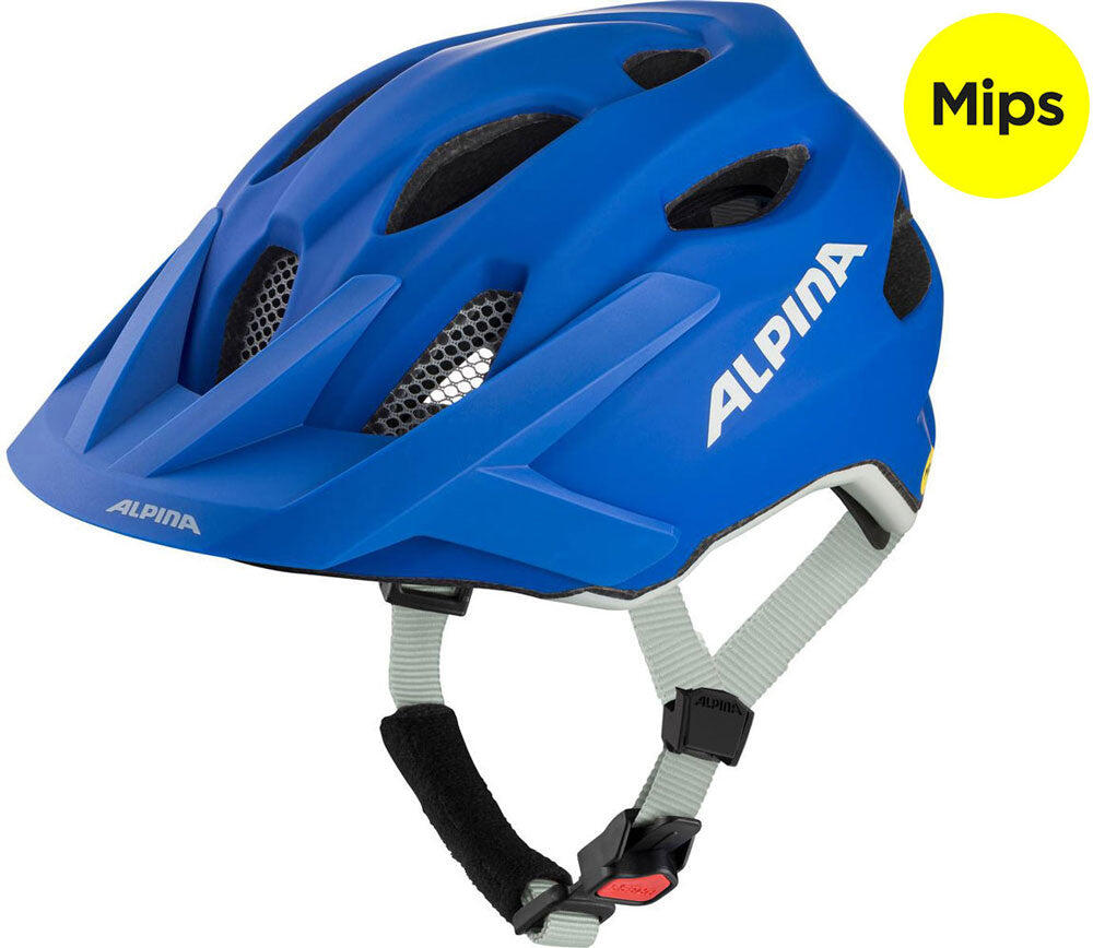Olympic Sportswear Alpina Apax Jr. MIPS kask dziecięcy 51–56 cm matowy niebieski