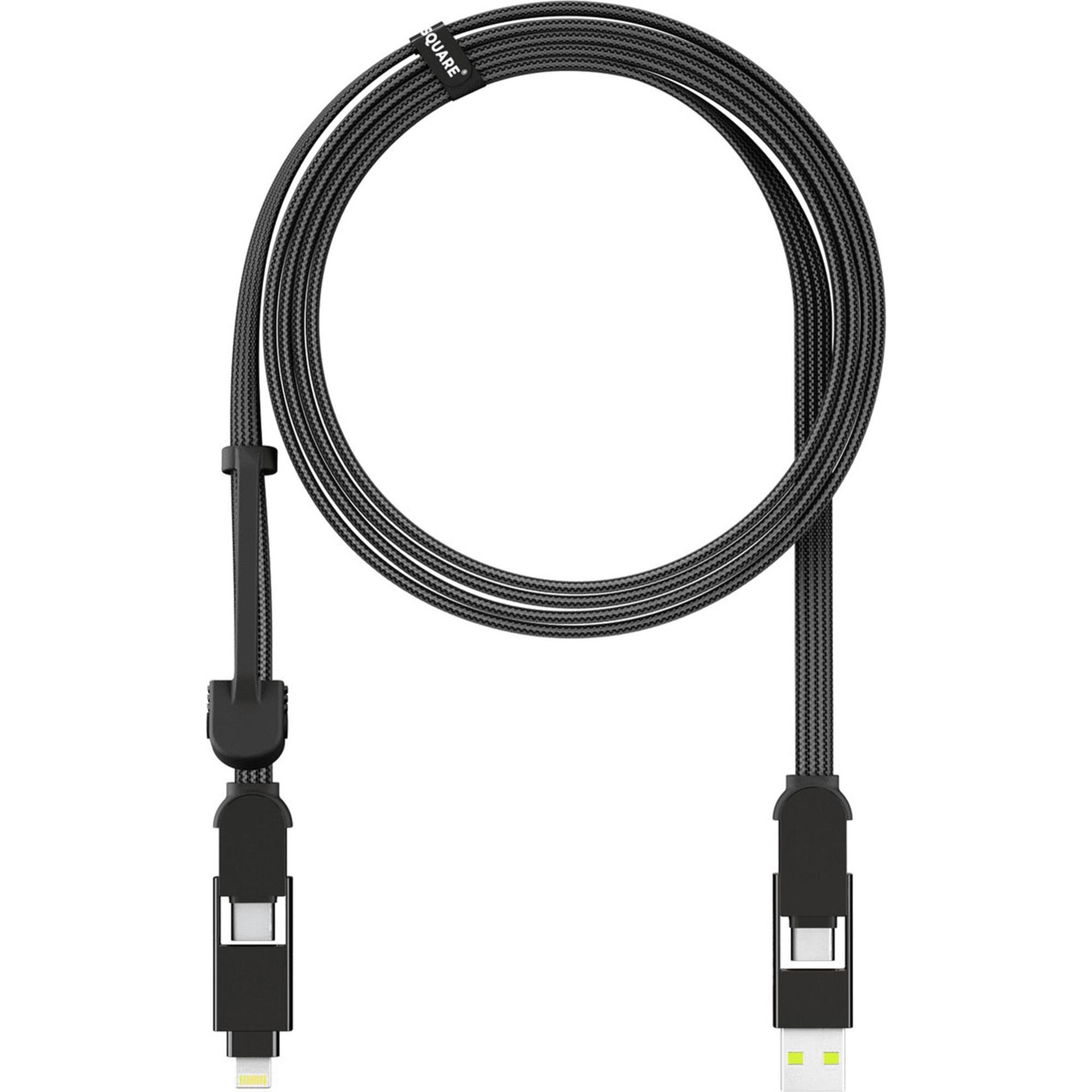 Kabel USB Rolling Square Kabel Rolling Square - inCharge XL 2m czarny - Gwarancja bezpieczeństwa. Proste raty. Bezpłatna wysyłka od 170 zł.