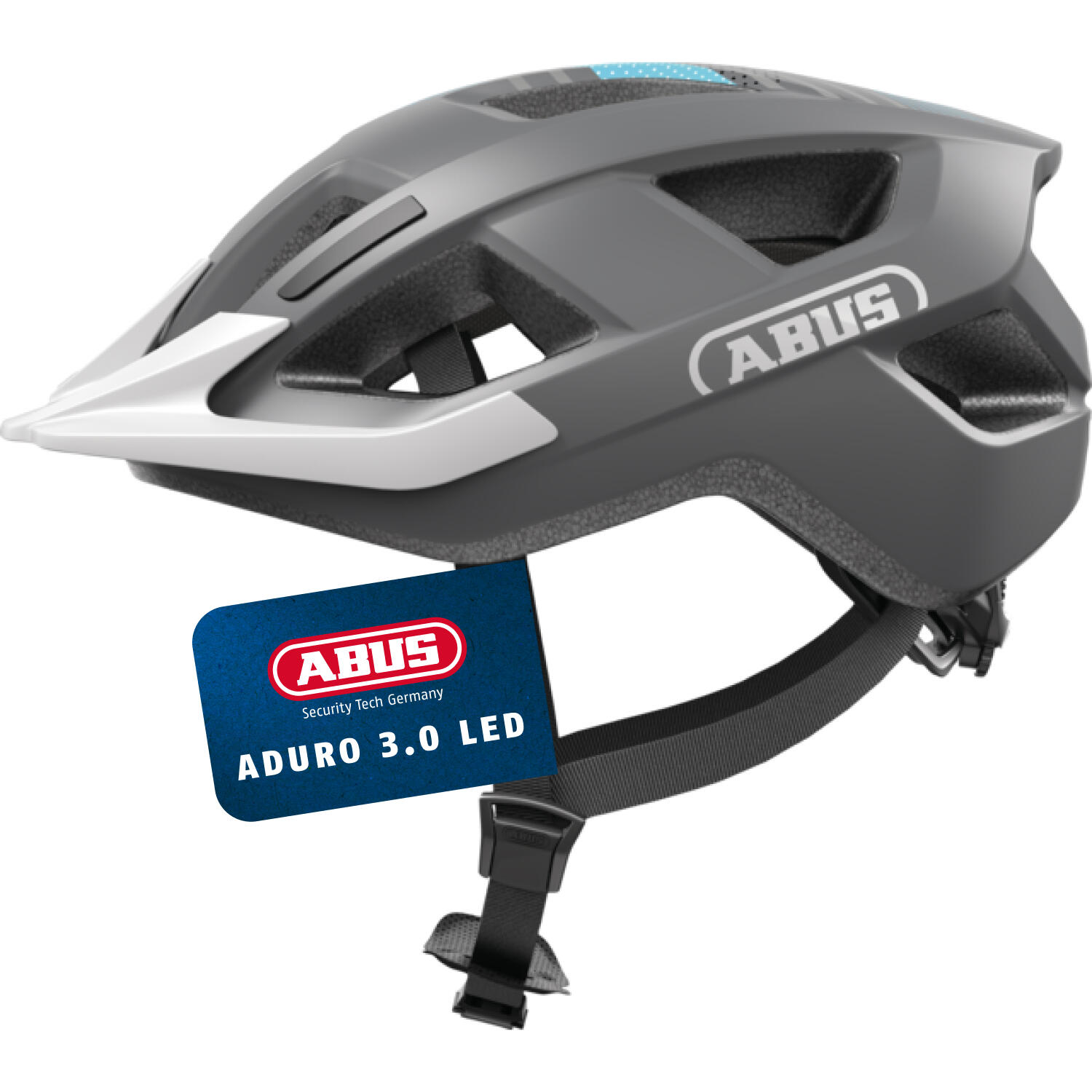 Miejski kask rowerowy Aduro 3.0 LED, szary wyścigowy