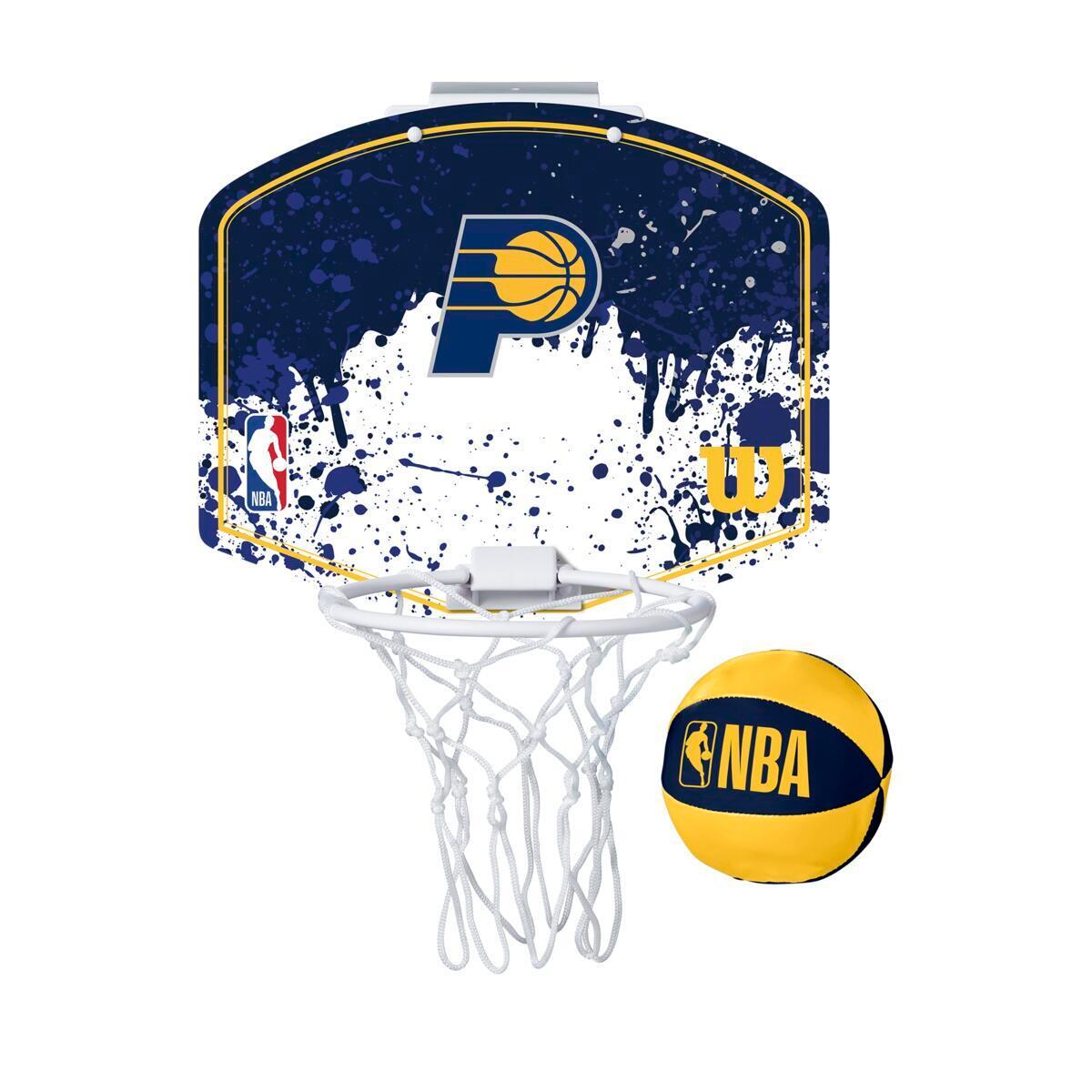 Wilson NBA Team Indiana Pacers Mini Hoop WTBA1302IND, Kobieta/Mężczyzna, Tablica do koszykówki, Granatowy