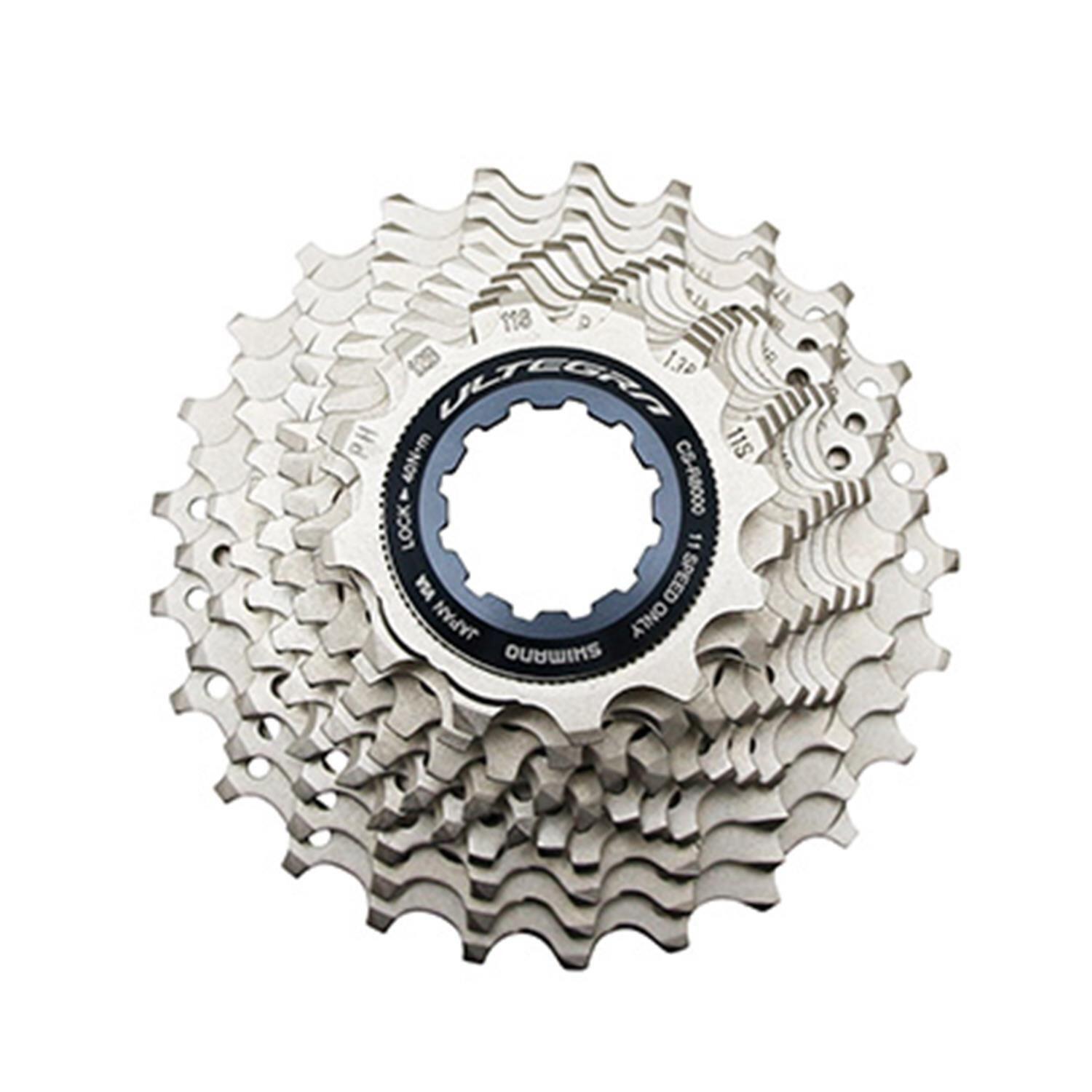 SHIMANO Kaseta Ultegra CS-R8000 srebrny / Ilość biegów: 11 / Stopniowanie: 11-25 ICSR800011125