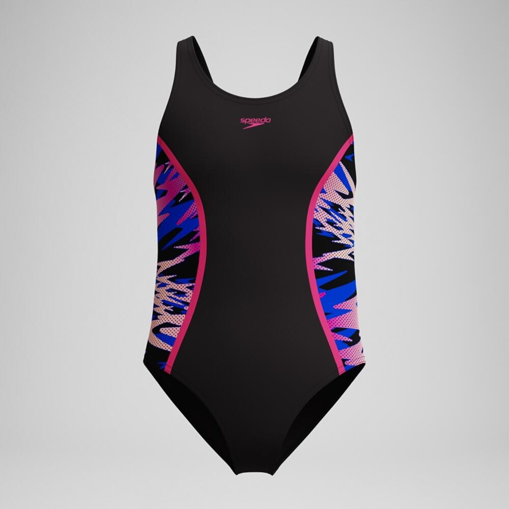 Dziewczęcy jednoczęściowy kostium kąpielowy Speedo Hyperboom Splice Muscleback