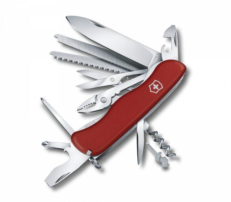 Victorinox scyzoryk dla dorosłych Work Champ, 111 MM, czerwony, One Size 0.8564