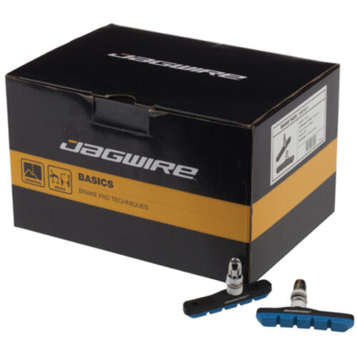 Jagwire okładziny hamulców tarczowych, Mountain Sport na buty V-Brake Hamulec na obręcz aluminiowa, 25 sztuki, niebieski JA7721