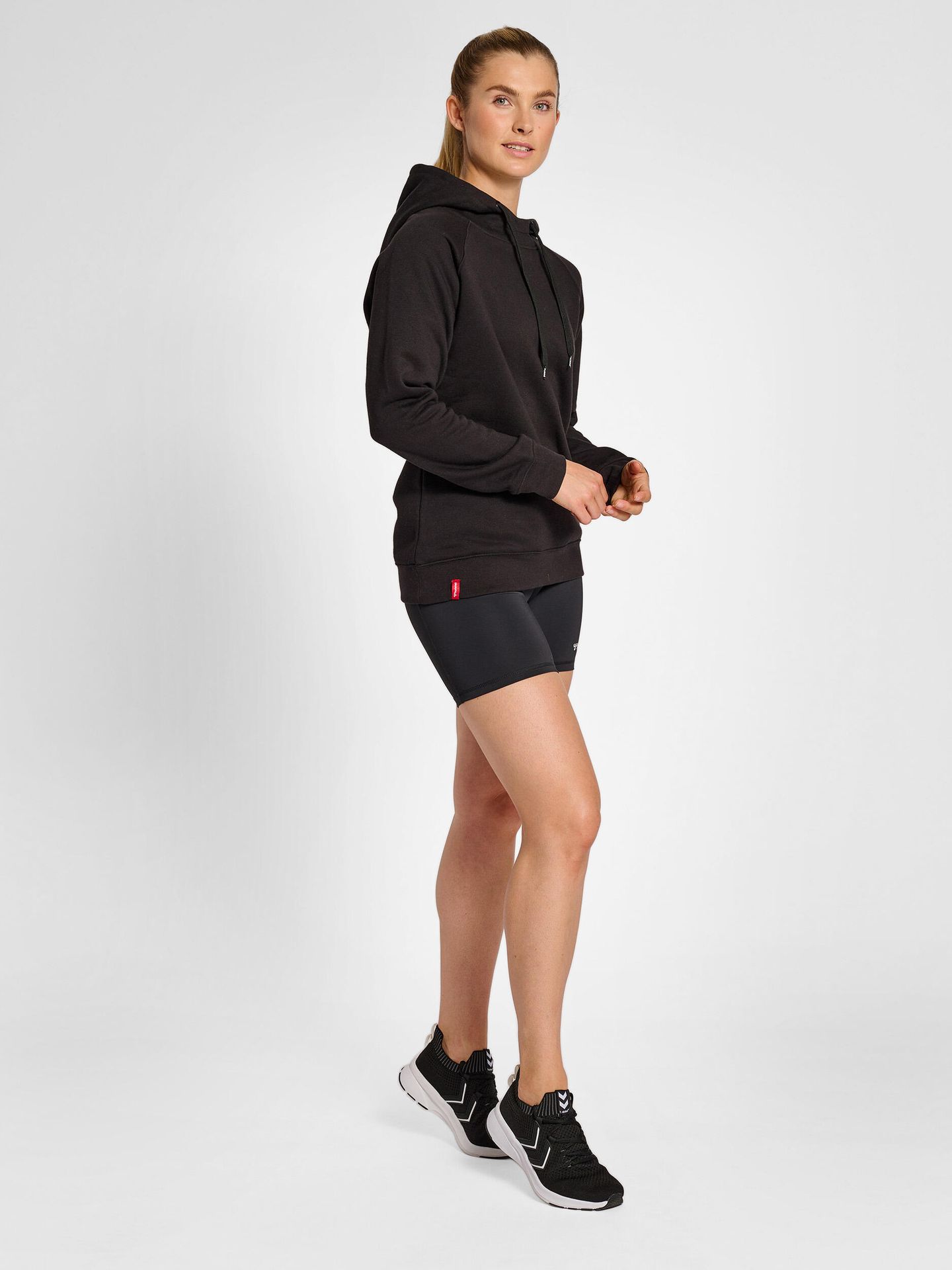 Bluza fitness damska Hummel red Heavy z kapturem