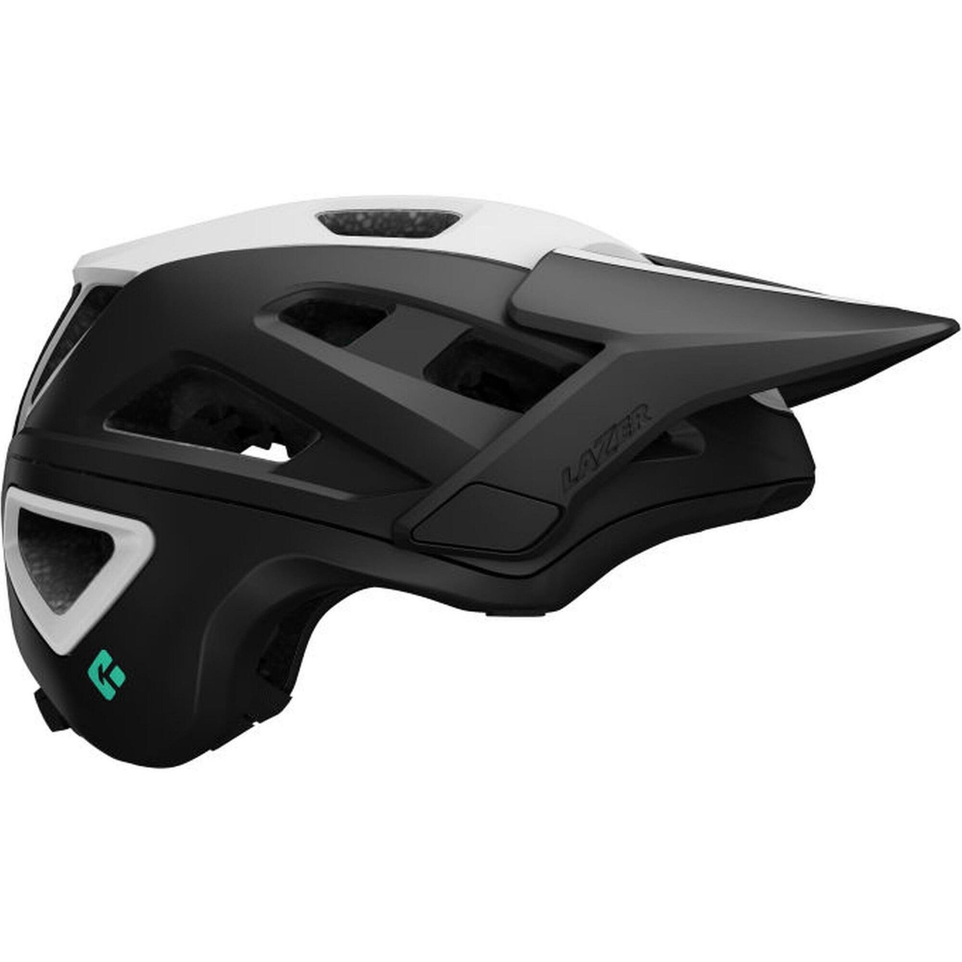 LAZER Jackal KinetiCore Czarno-biały MTB ( S)