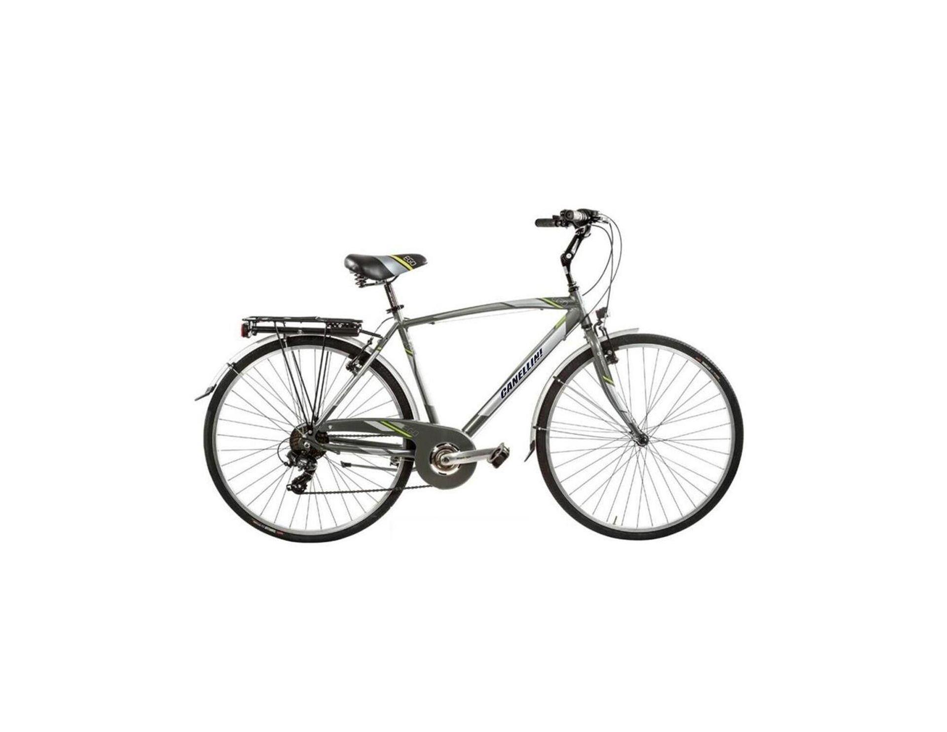 Rower miejski Canellini EGO Aluminium mężczyzna - Czarny