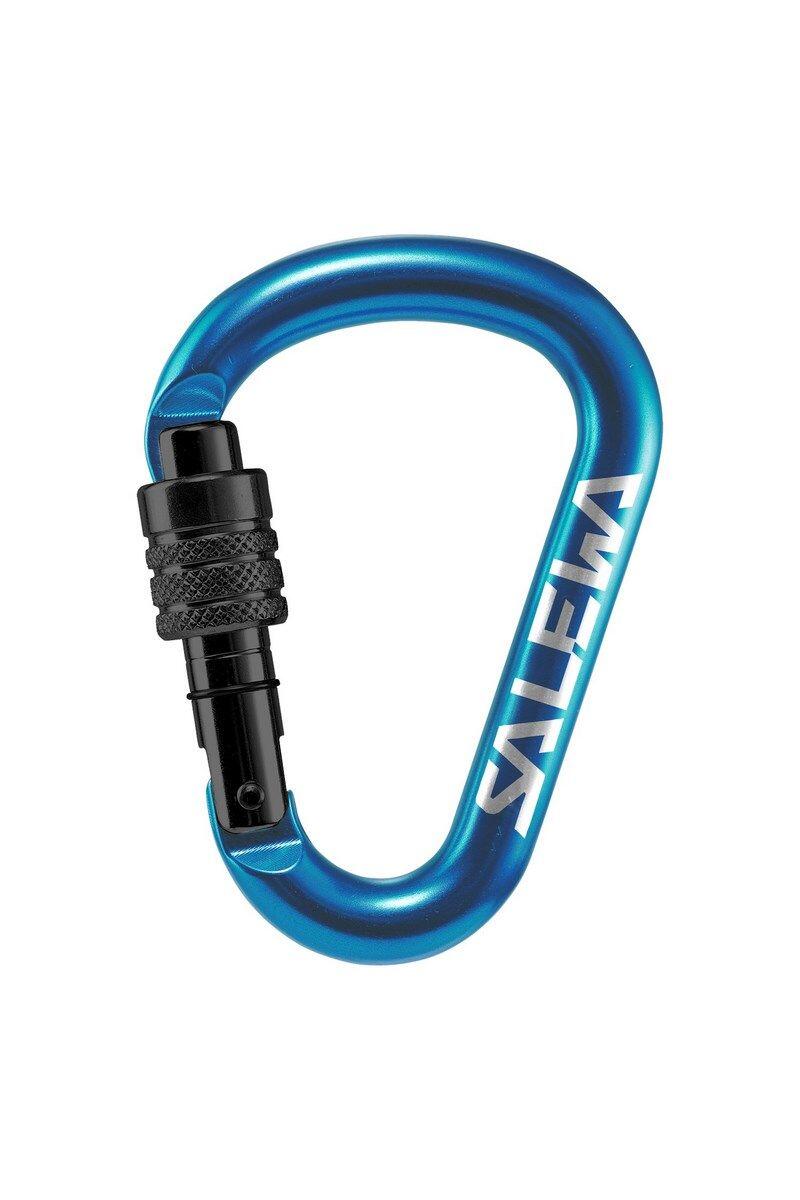 Salewa HMS Screw G2 Carabiner Small, blue 2021 Karabinki zakręcane 00-0000001525-3500-SMALL