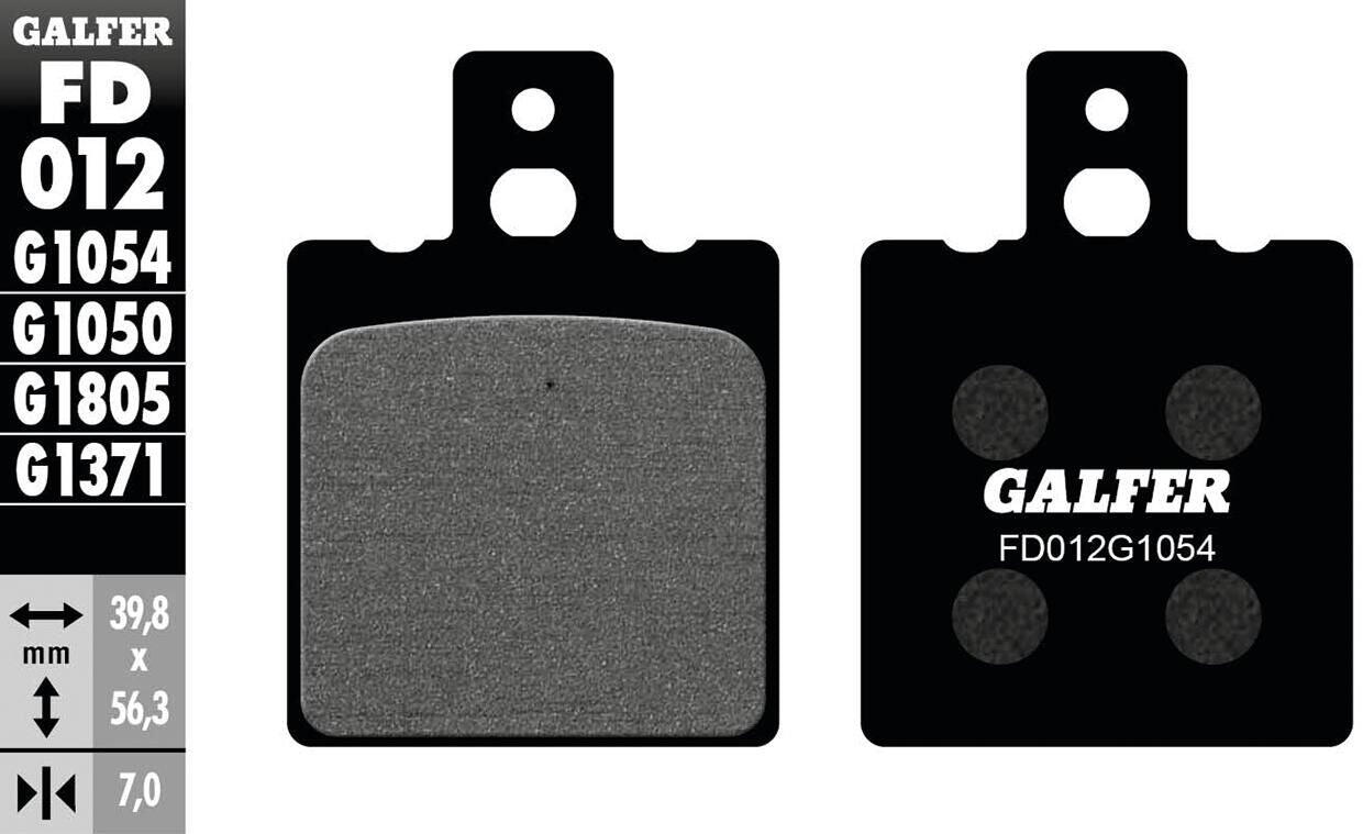GALFER FD012 G1054 organiczne klocki hamulcowe