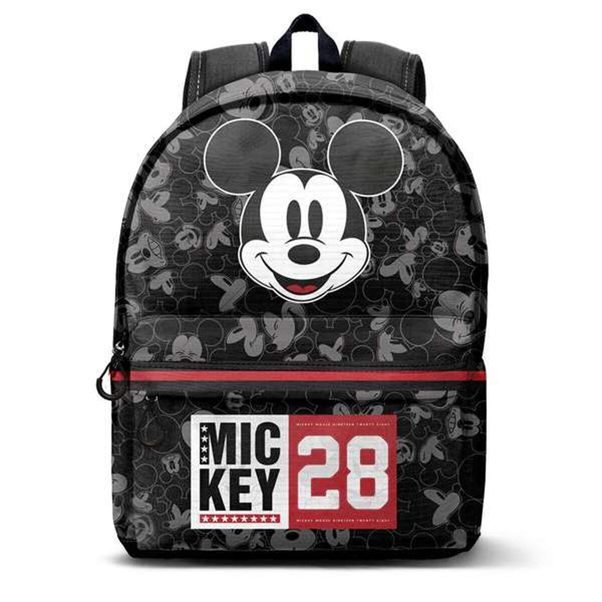 Disney Plecak Mickey Mouse Year Fan HS 2.2, czarny, 31 x 44 cm, pojemność 24 l, Czarna Myszka Miki, Jeden rozmiar, Plecak FAN HS 2.2