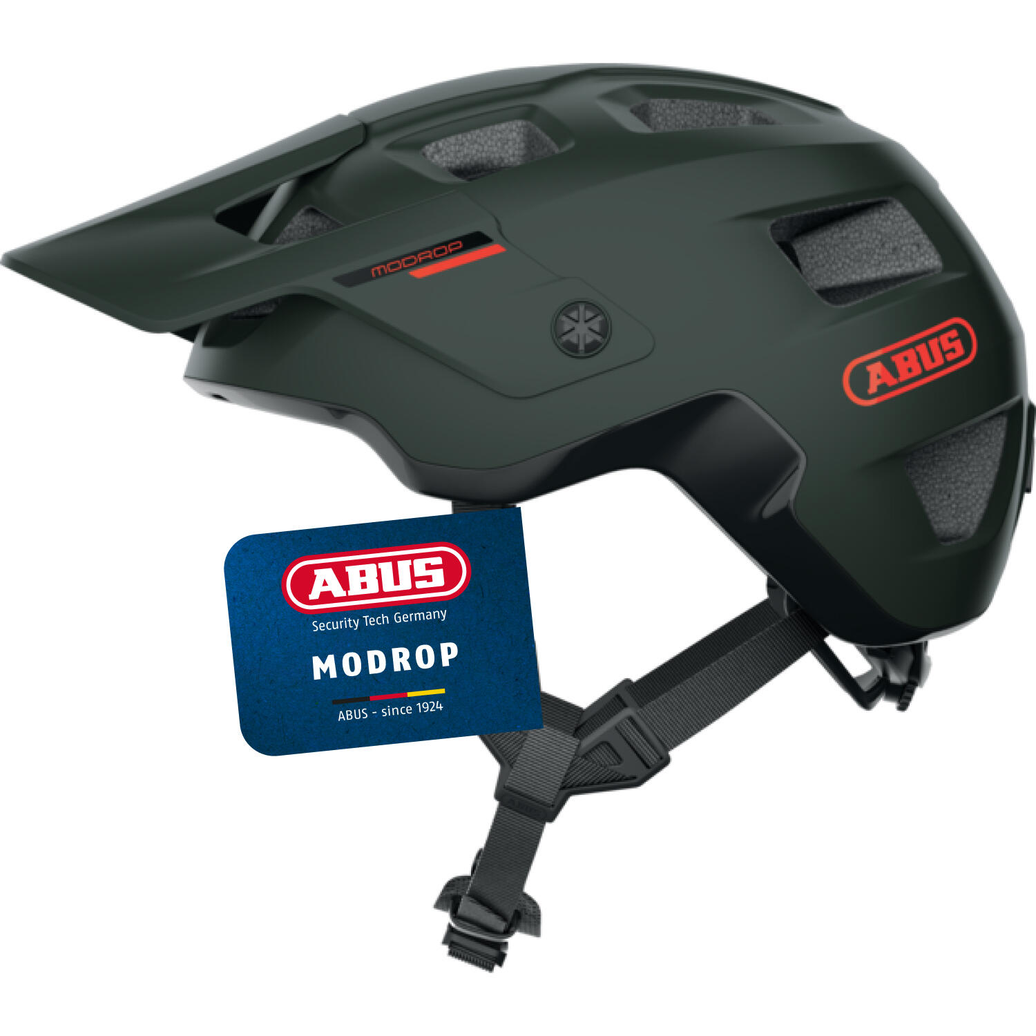 Abus MoDrop Helmet, oliwkowy S | 51-55cm 2022 Kaski MTB 64985