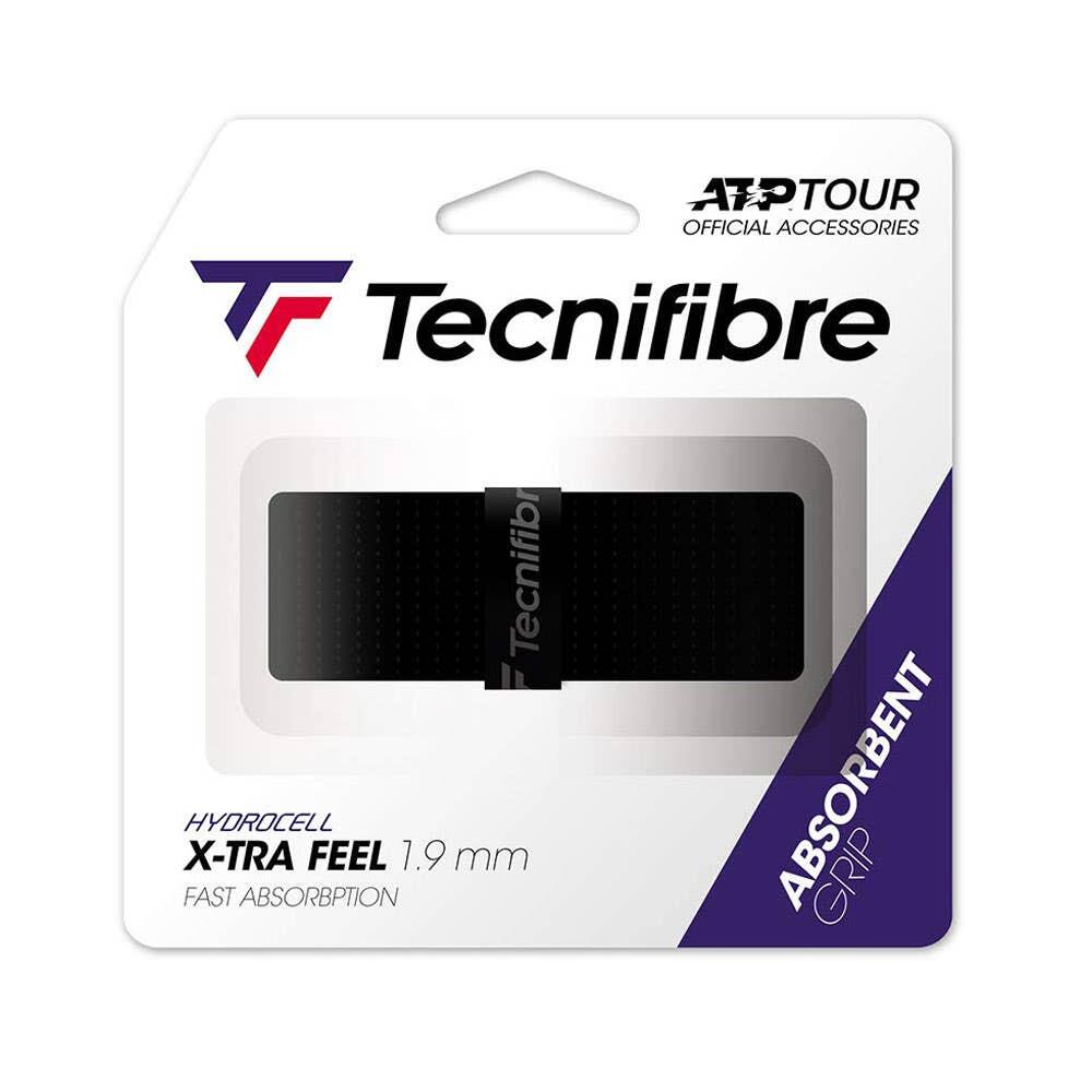Tecnifibre Taśma do Tennis bazowa taśma TF X-TRA Feel ATP 1er bazowa 1,9 MM, czarny, jeden rozmiar BLGT05