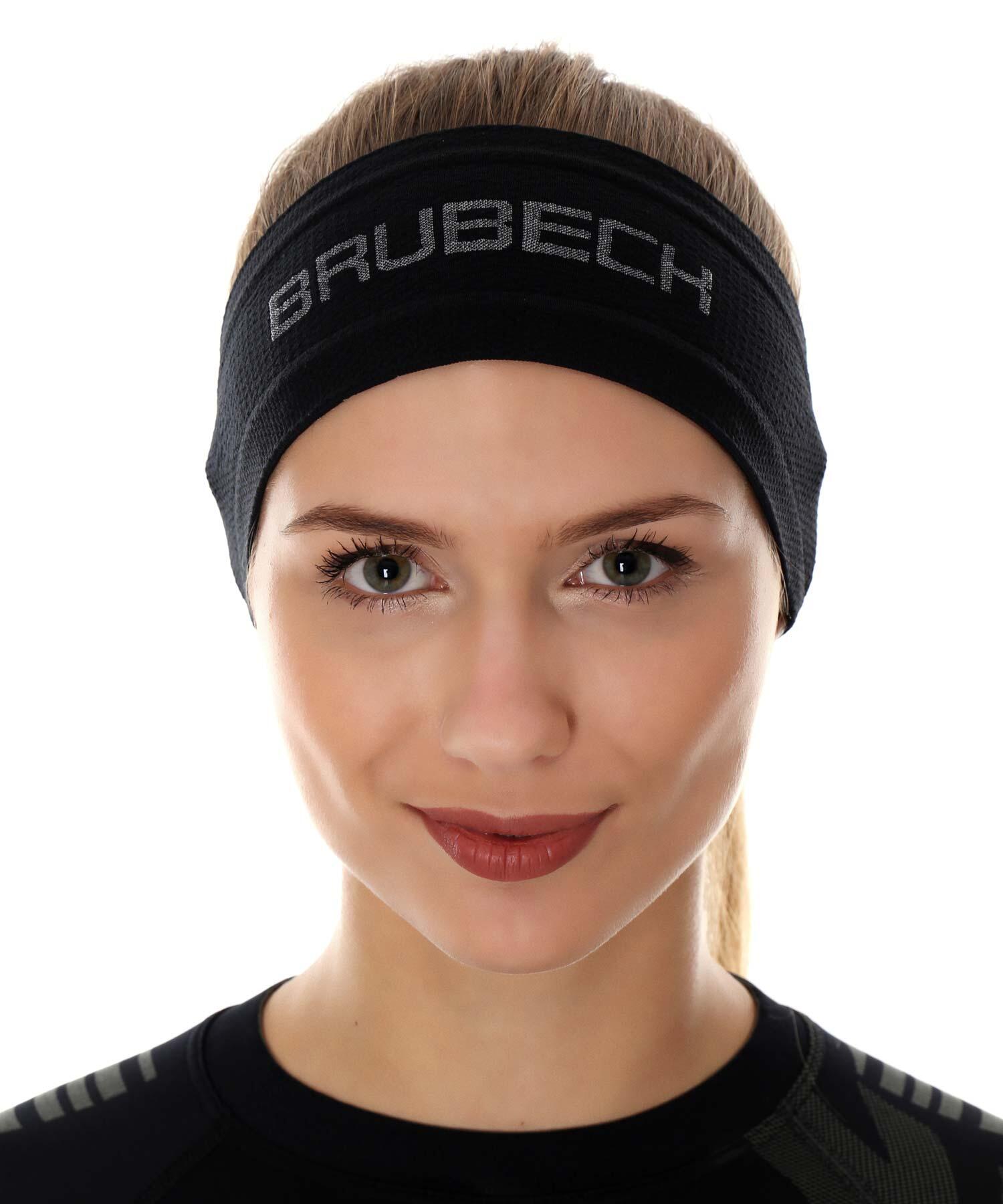 Brubeck Opaska termoaktywna 3d pro czarny OPASKA UNISEX 3D PRO S/M BLACK