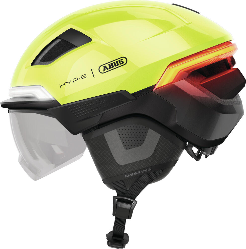 Kask ABUS Hyp‑E Ace smart Signal Yellow S 51–55 cm