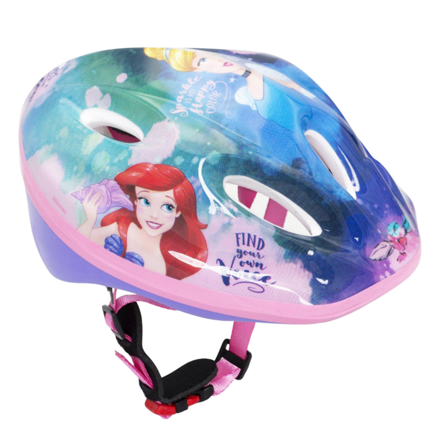 Kask rowerowy DISNEY Princess Wielokolorowy Dla dzieci  rozmiar 52-56)