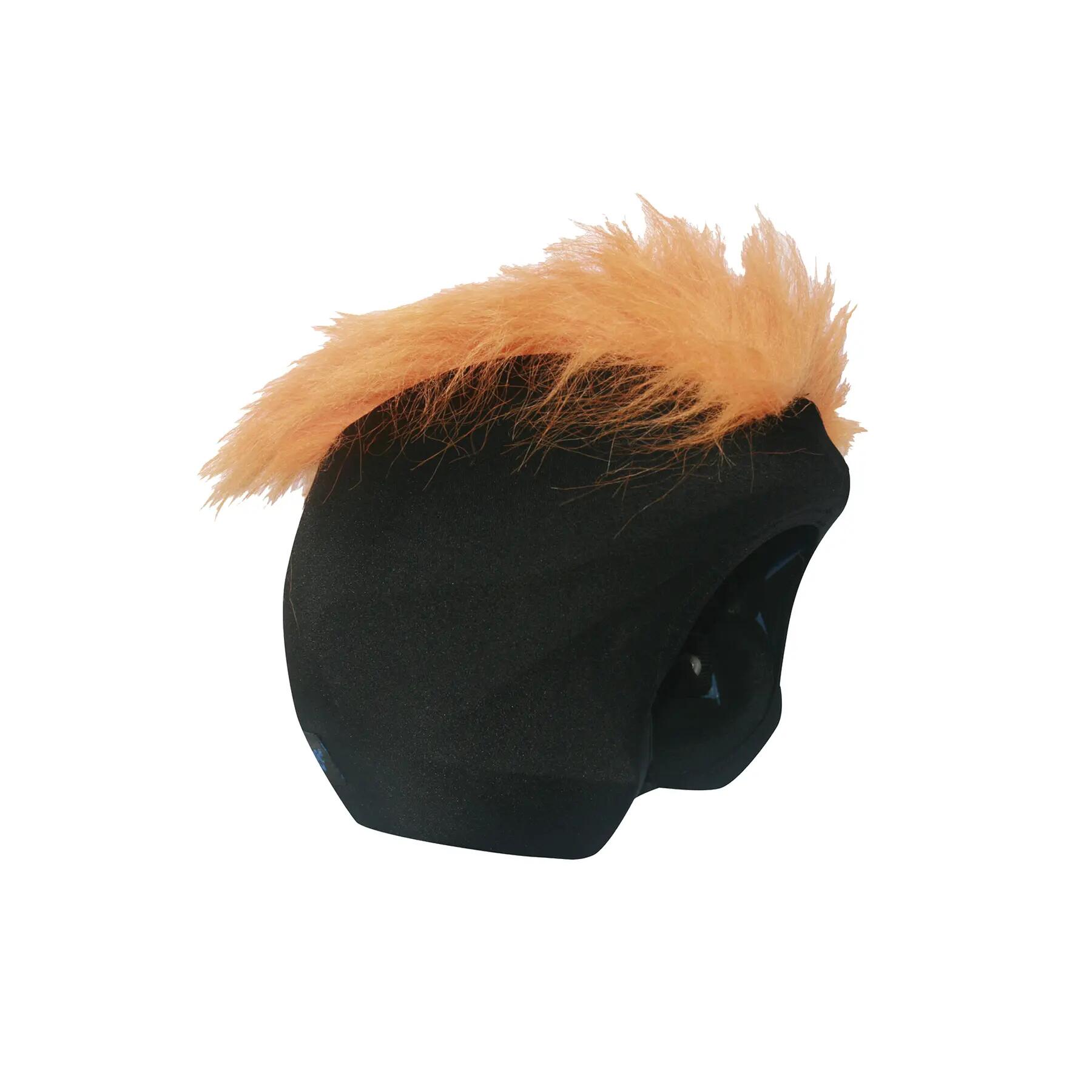 COOLCASC Nakładka na kask COOLCASC Furry Orange czarna S067