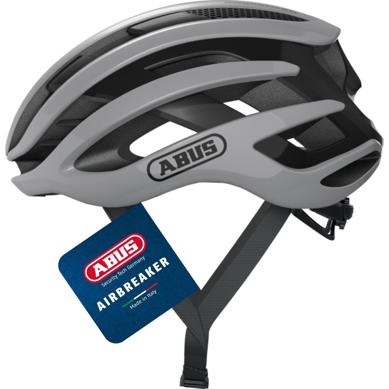 Abus AirBreaker Kask rowerowy, race grey S | 51-55cm 2021 Kaski szosowe 40278