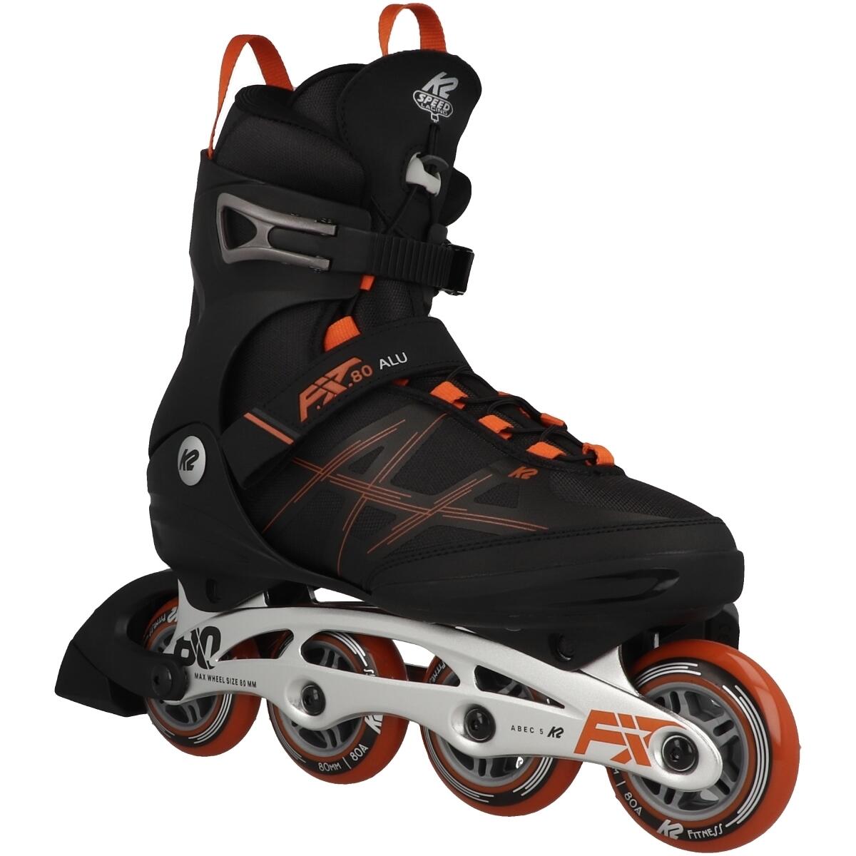 K2 Skate F.I.T. 80 ALU męskie łyżworolki czarne - czerwone 30G0415 EU: 43,5 (UK: 9 US: 10) 30G0415