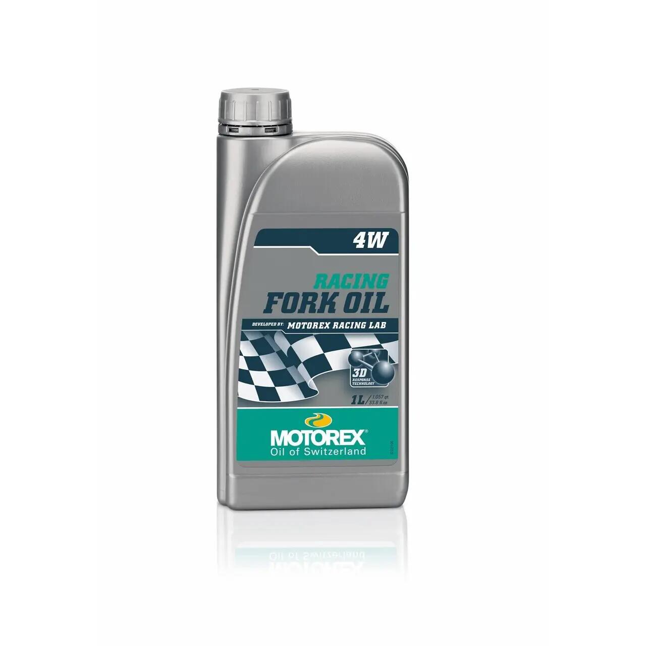 Widelec olej plastikowa butelka Motorex Racing 4W
