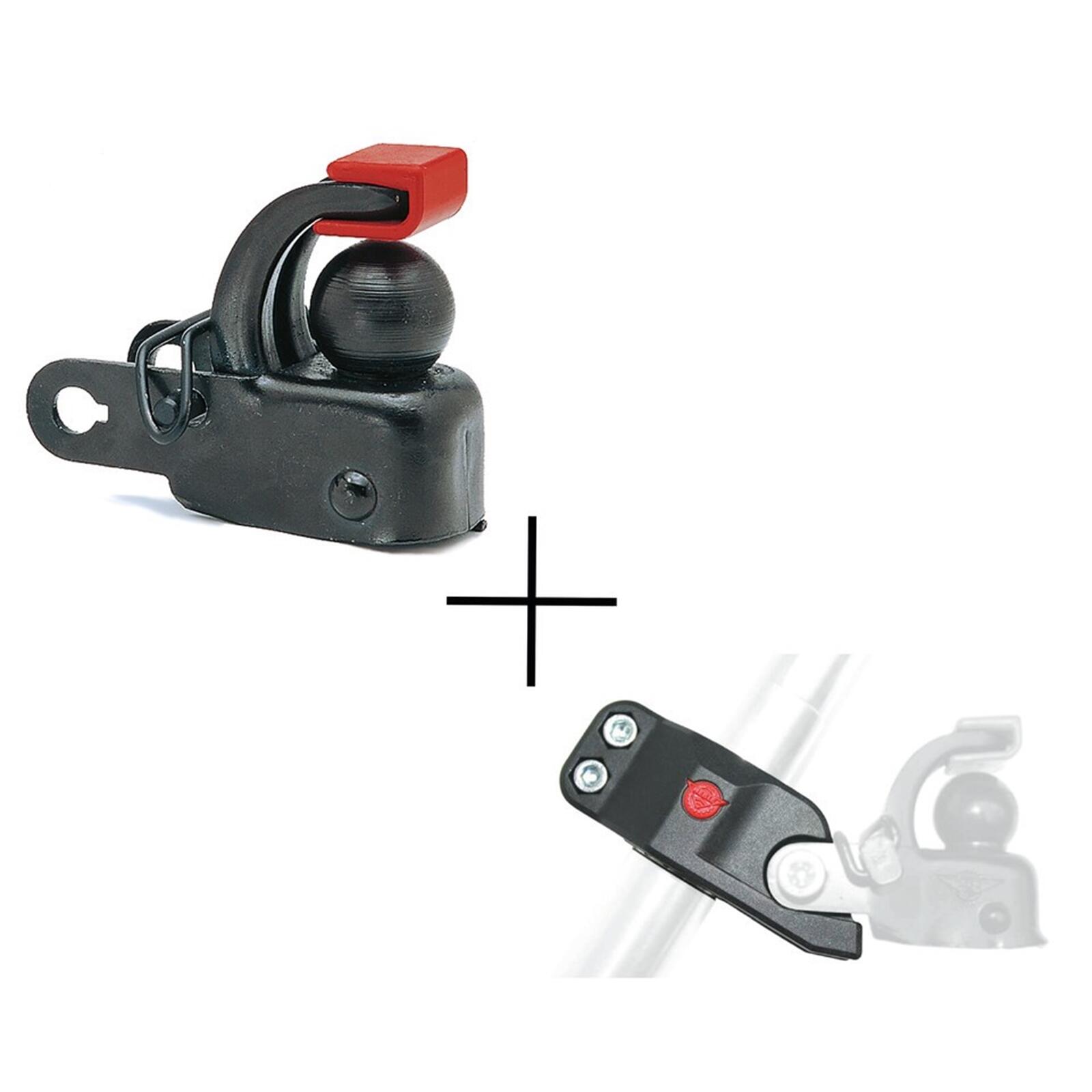 Hebie zestaw F1 hak holowniczy + adapter wspornika siodła 2017 przyczepa rowerowa 03581139