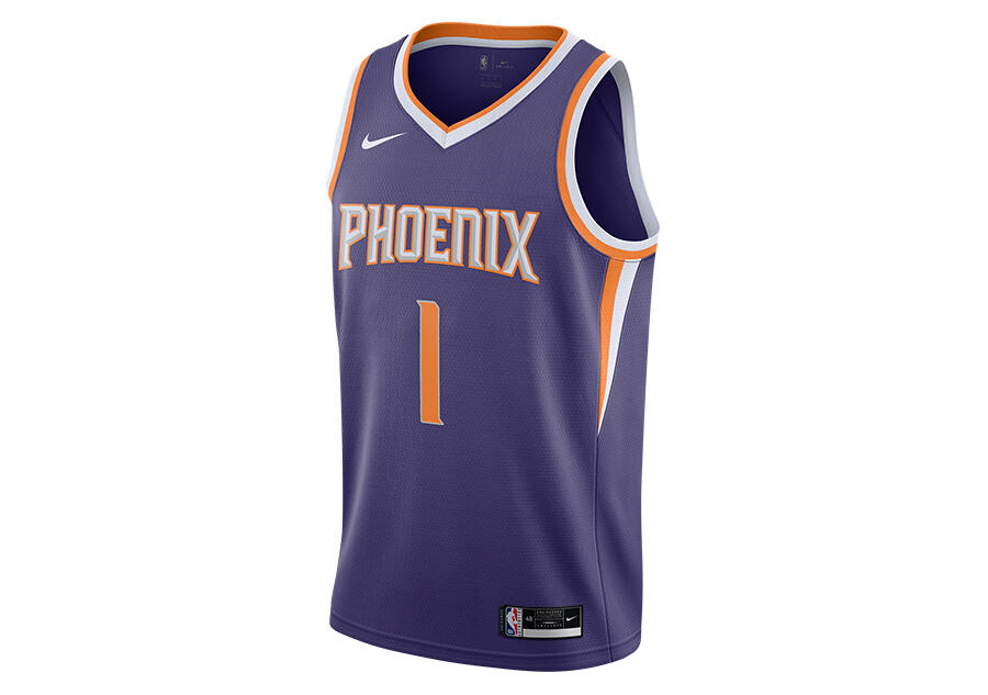 Nike Koszulka NBA Swingman Devin Booker Suns Icon Edition 2020 - Fiolet CW3679-567