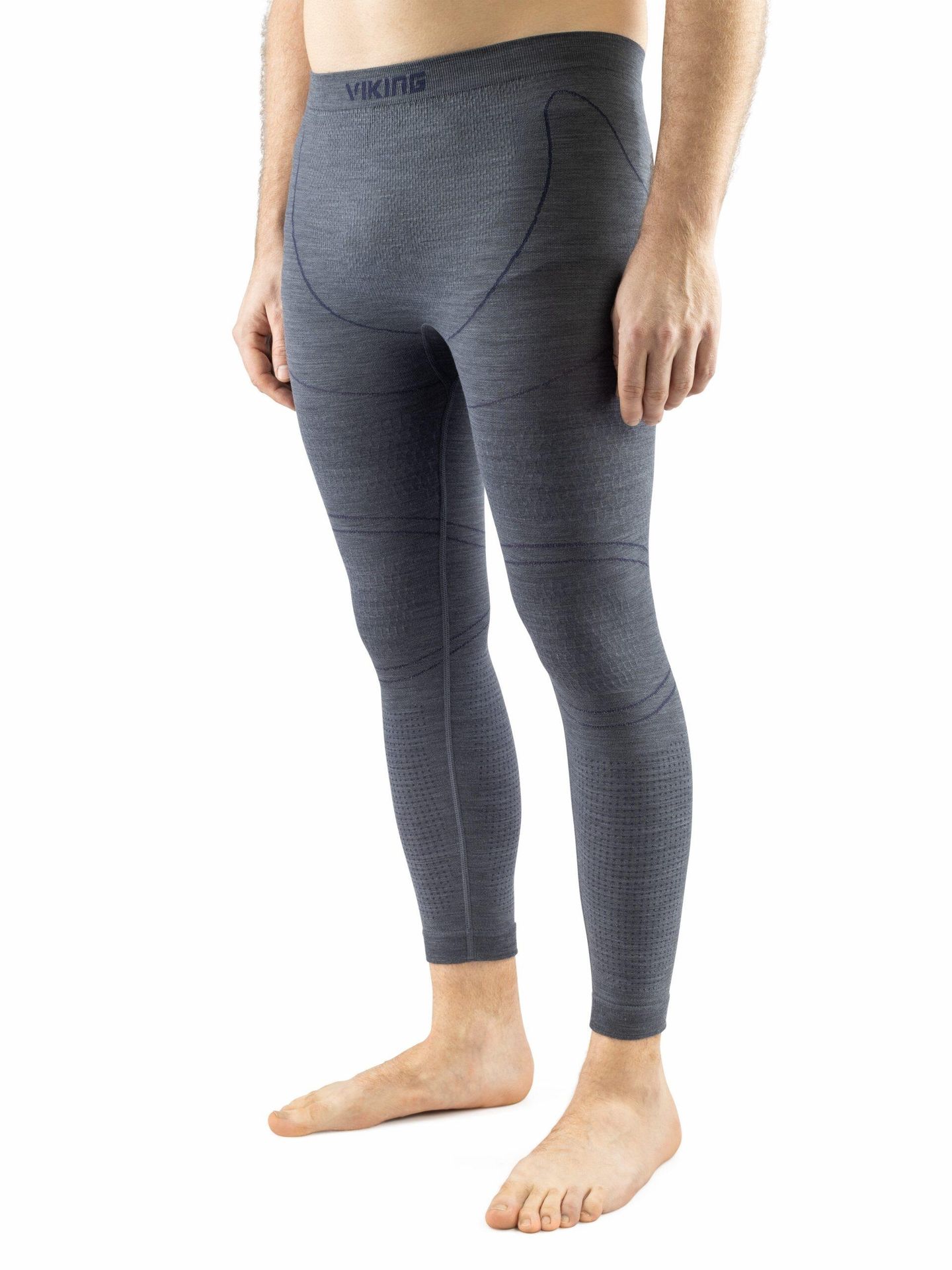 Viking, Bielizna męska, Lan Pro Man Pants, szara, Rozmiar XL