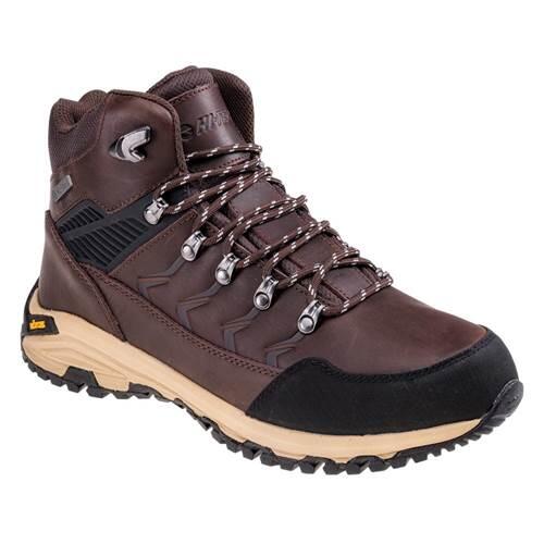 Męskie buty trekkingowe Hi-tec Leknes MID AG V brązowo-czarne rozmiar 44