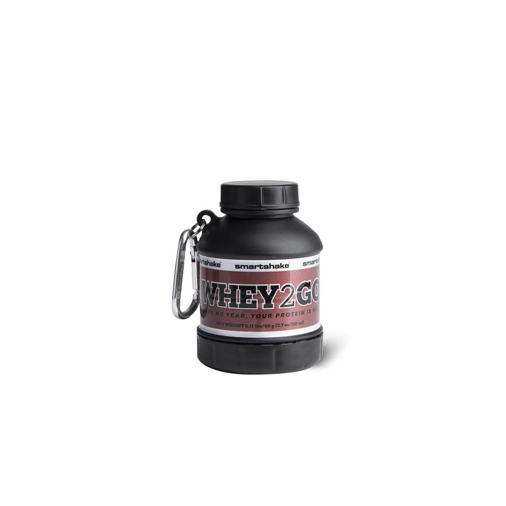SmartShake - Pojemnik na leki, Whey2Go Funnel, Czarny, Pojemność, 110 ml
