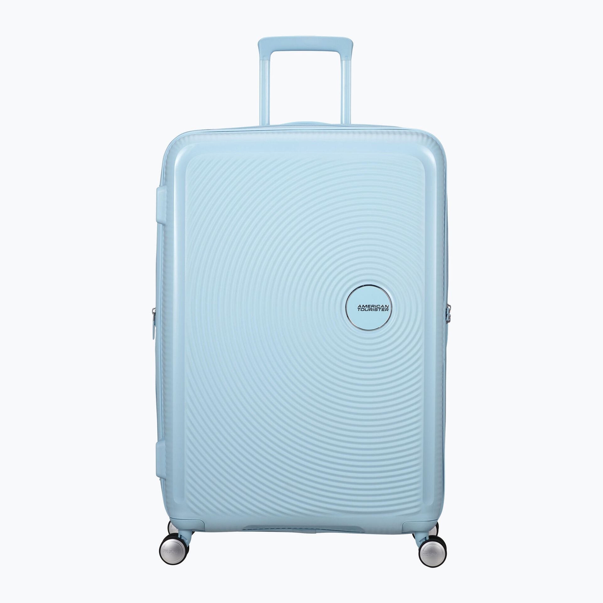 Walizka duża American Tourister SoundBox EXP - pastel blue