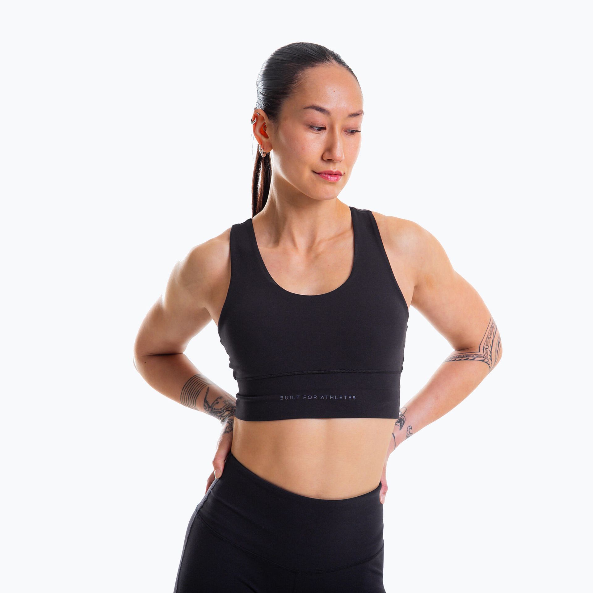 Biustonosz treningowy Built For Athletes Training black