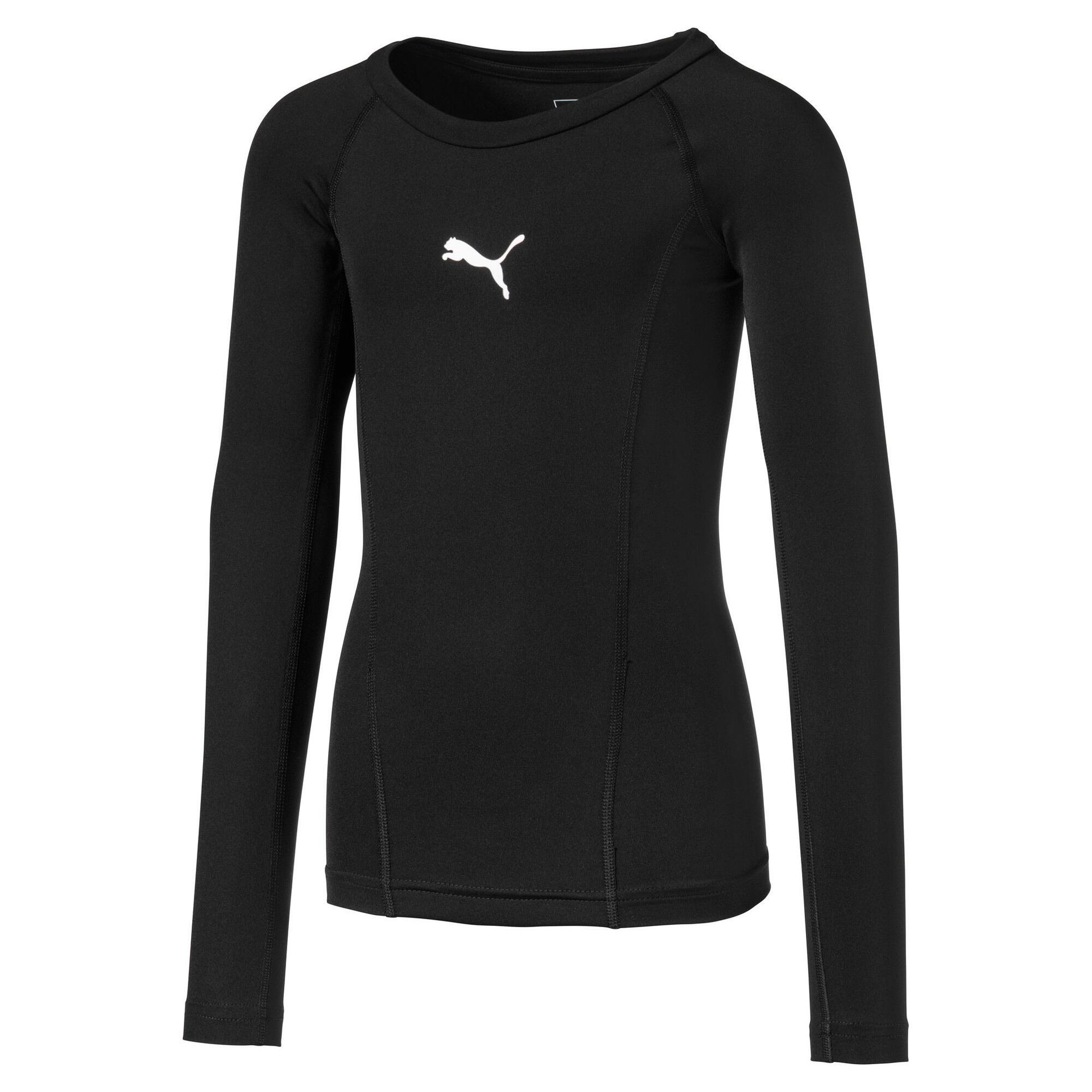 Puma PUMA męska ligi Base Layer Tee LS Jr Shirt, czarny, 116 655921 03
