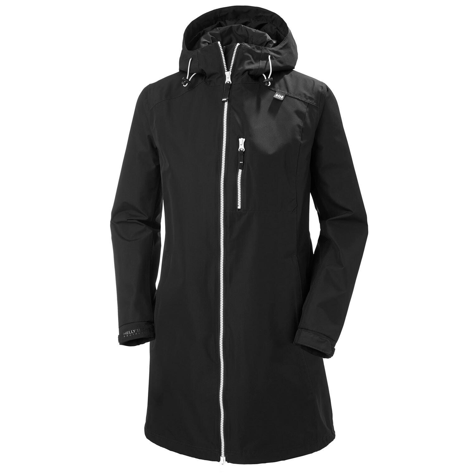 Helly Hansen damskie w Long Belfast Jacket, czarny, s 55964