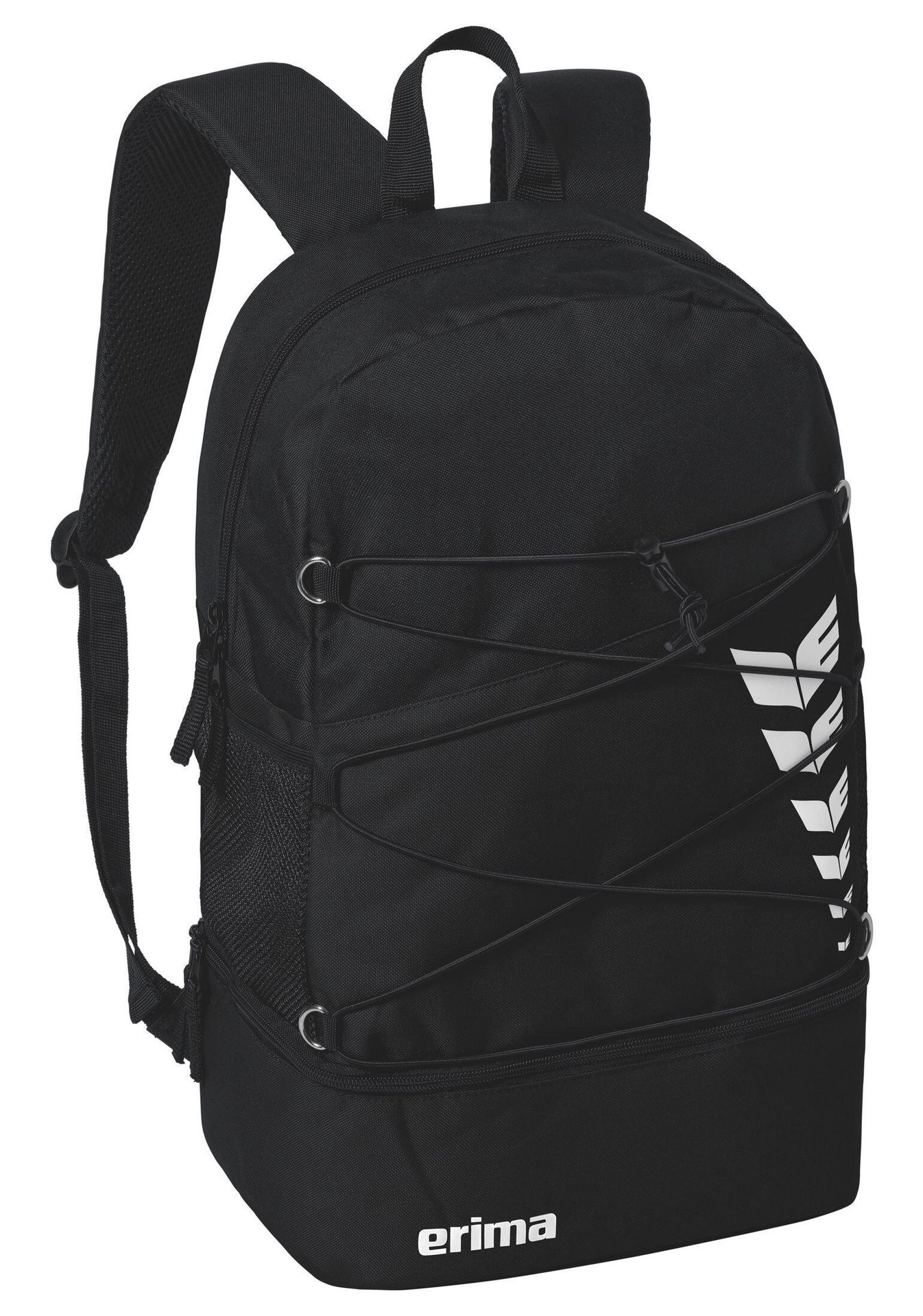 Erima Unisex Six Wings plecak z kieszenią dolną (7232408) czarny,