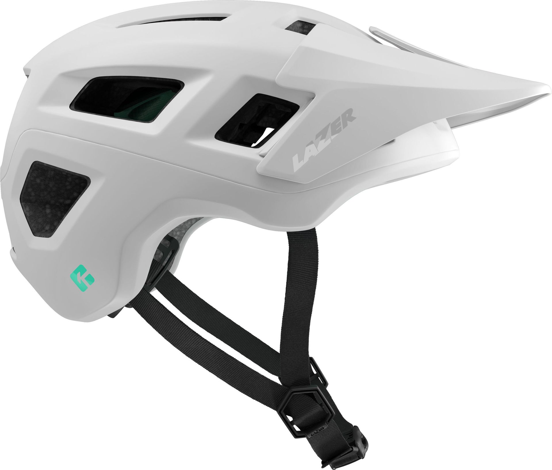 LAZER Coyote KinetiCore Biały mat MTB ( L)